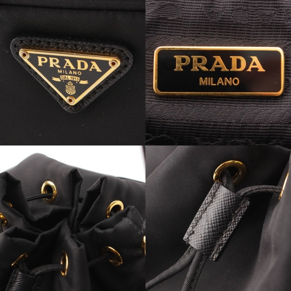 Prada Handbag Black Drawstring Vela - Picture 6 of 10